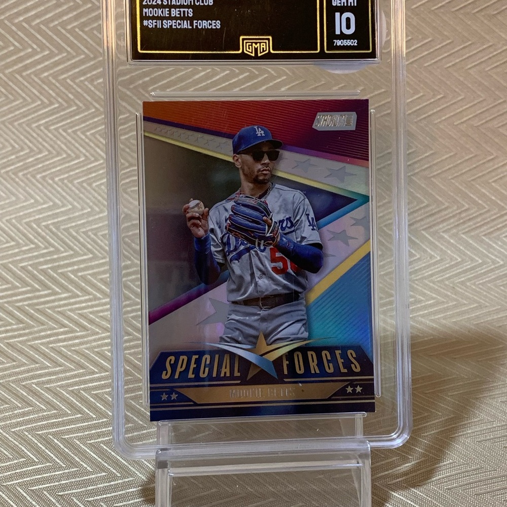Mookie Betts -Special Forces Baseball Card Graded 10